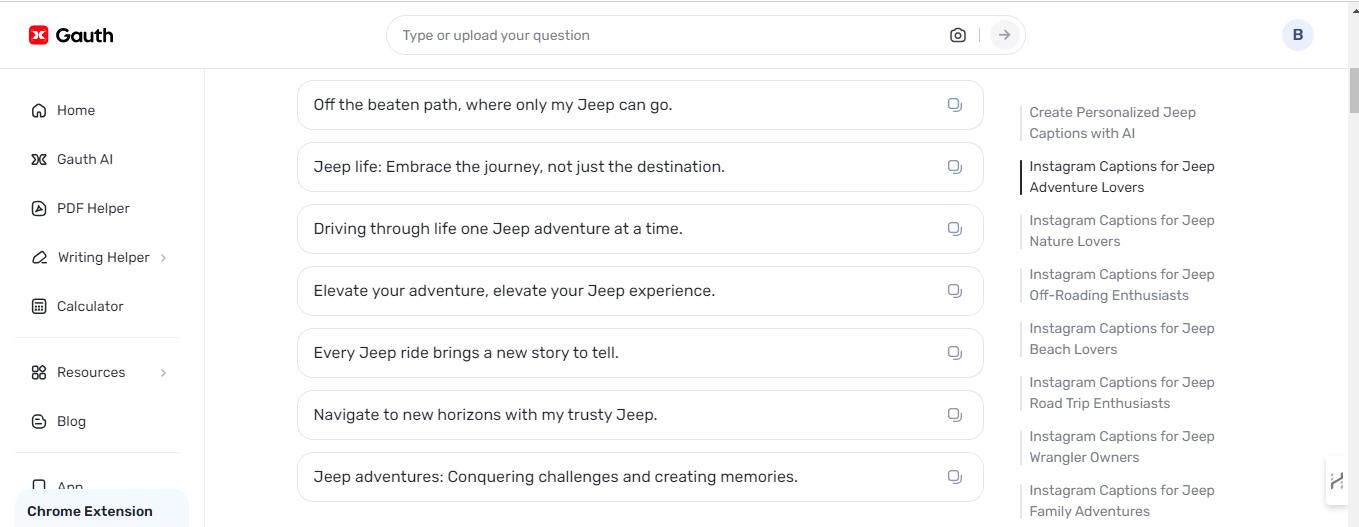 Jeep Captions for Insta: Crafting Perfect Posts with Gauth